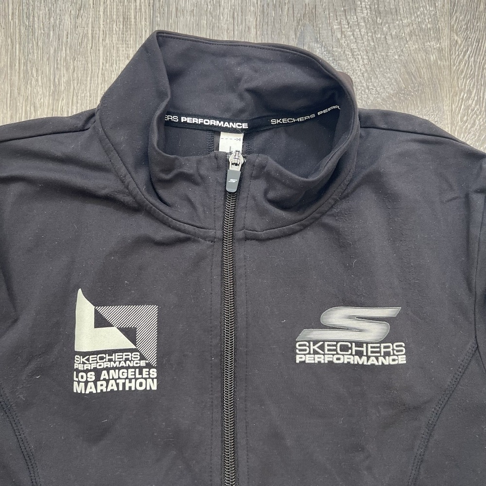 Sketchers x Los Angeles Marathon Black Full Zip Women's Large Windbreaker Jacket - Picture 3 of 10